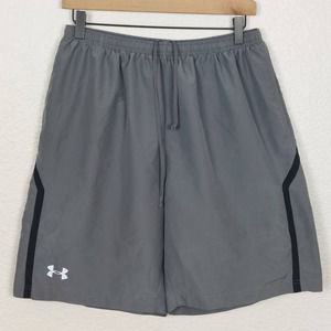 Under Armour Swim Trunks Gray Mens Large Pre-Owned